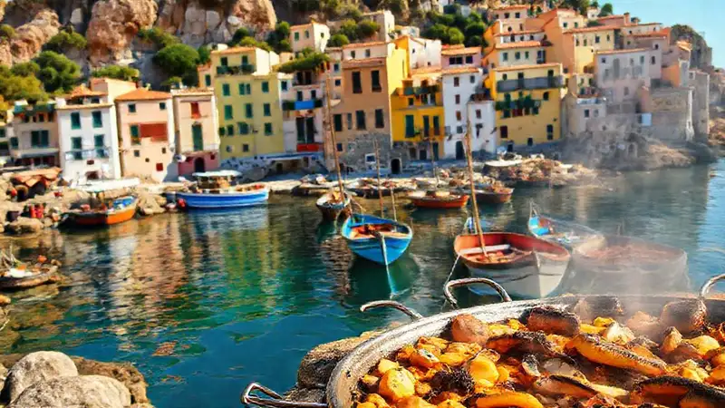 Spanische Küste: Paella