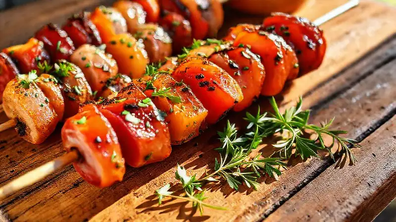 Mediterraneisches Essen strahlt Wärme aus