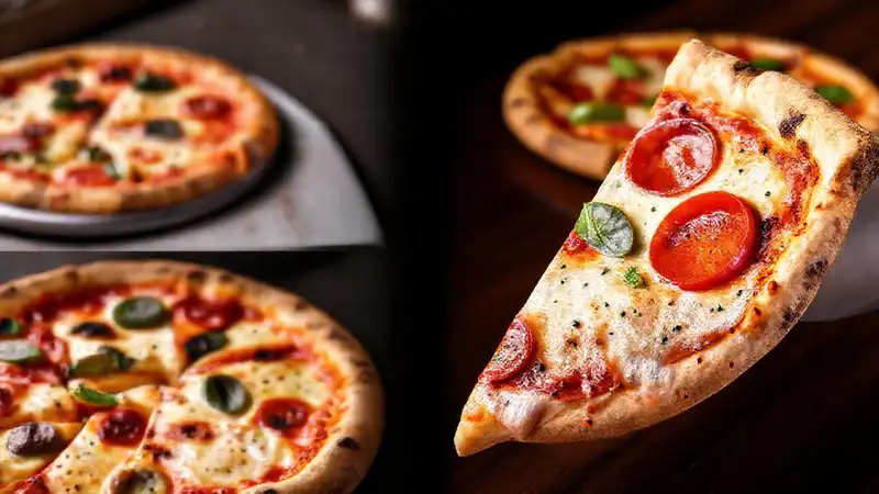 Pizza Margherita: farbenfrohe