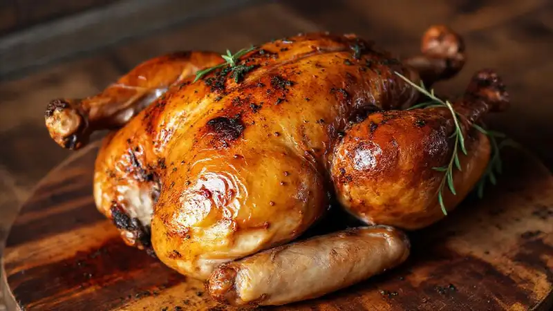 Hier ist das Huhn